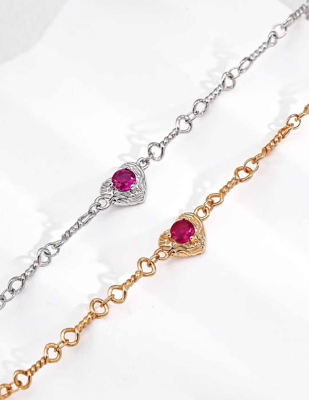 Crimson Heart Bracelet