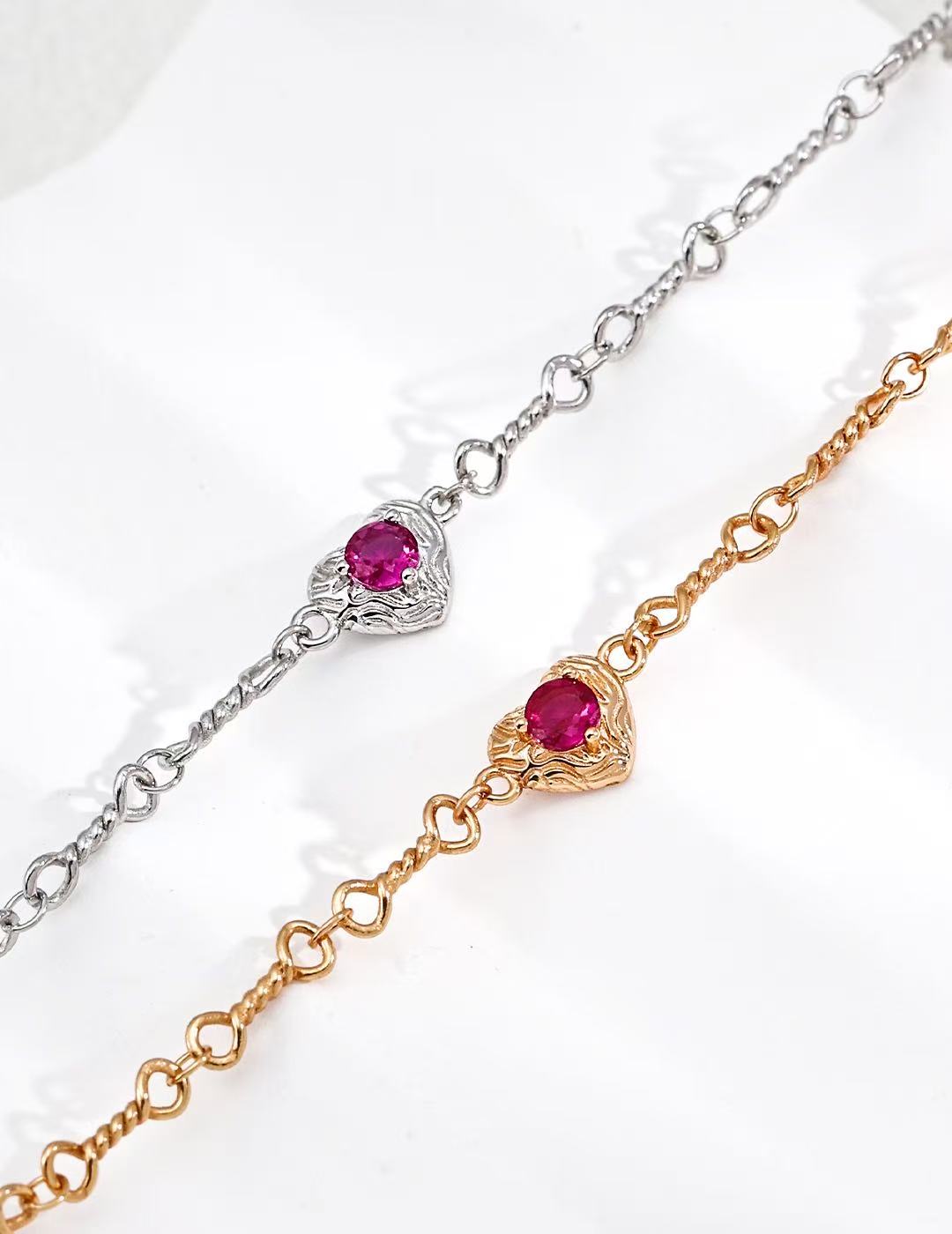 Crimson Heart Bracelet