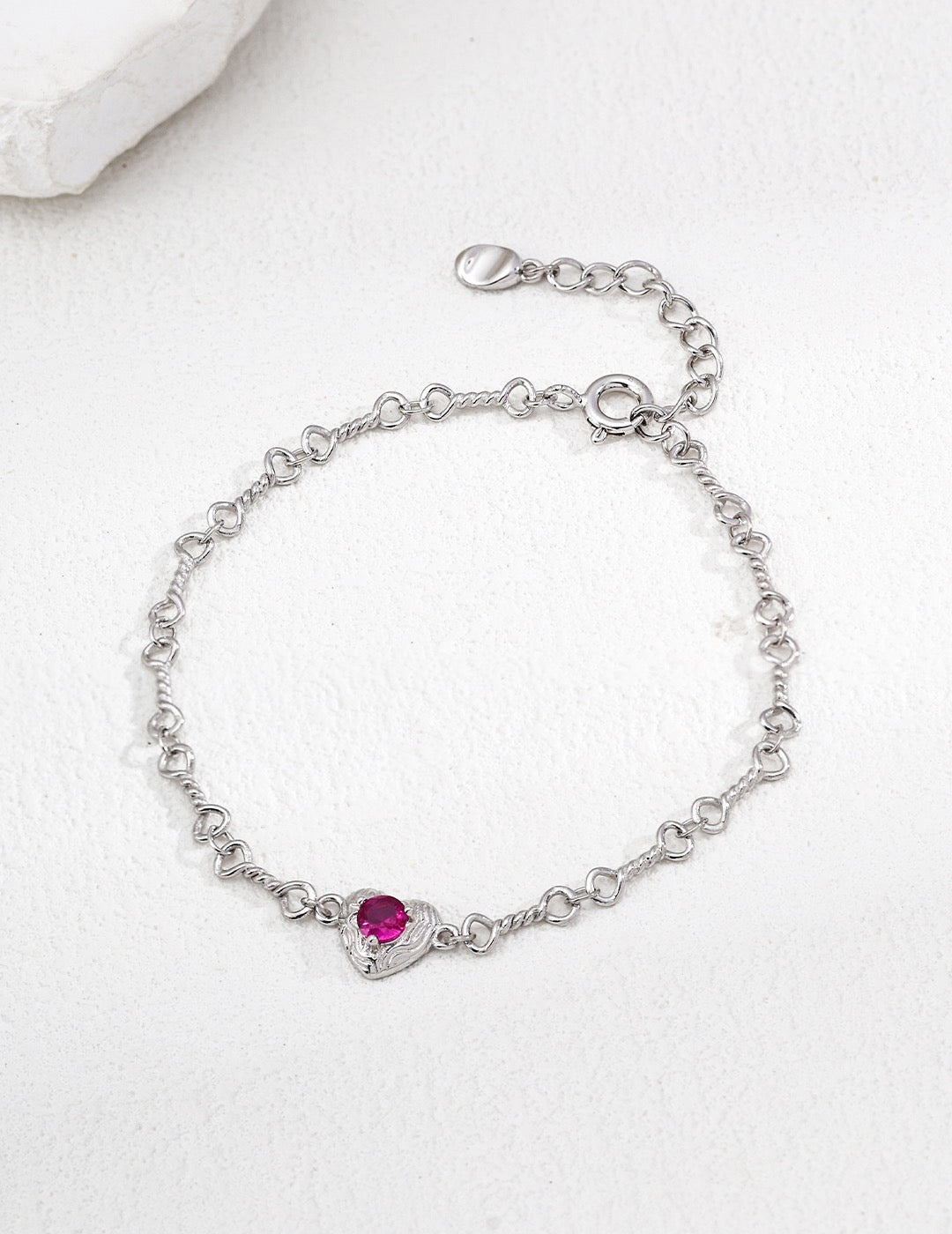 Crimson Heart Bracelet